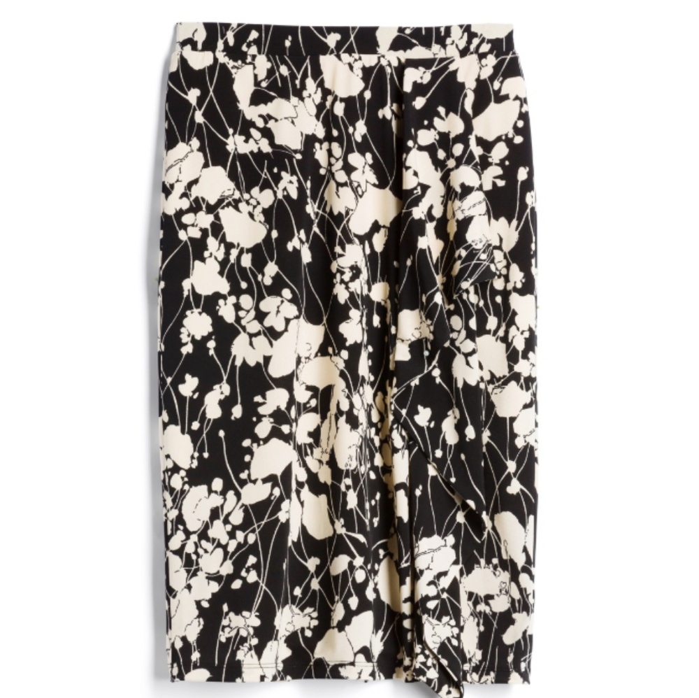 Le Lis Verena Ruffle Detail Pencil Skirt